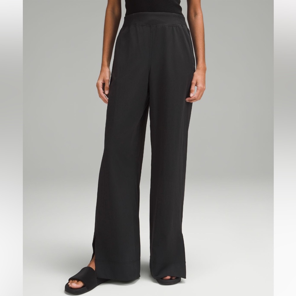Lululemon Stretch Woven High-Rise Wide Leg Pant - Black